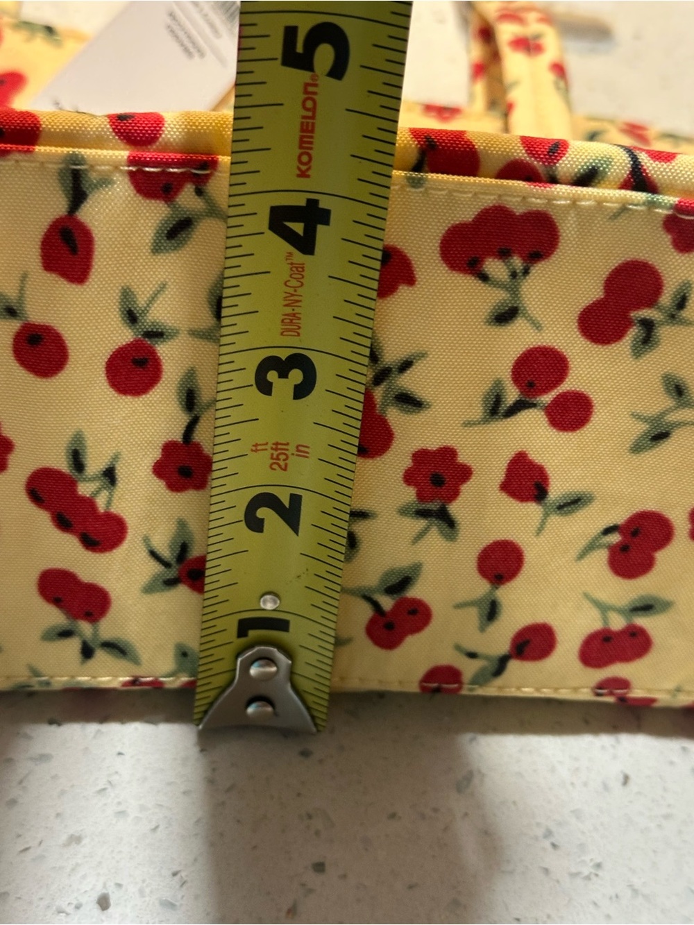 New! BAGGU nylon bowler bag in “cherry land” NWT, flawless - Picture 9 of 16